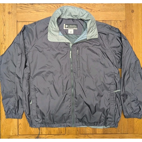 Columbia Sportswear Men's XXL Gray Lightweight Windbreaker Jacket Full Zip - Picture 1 of 4